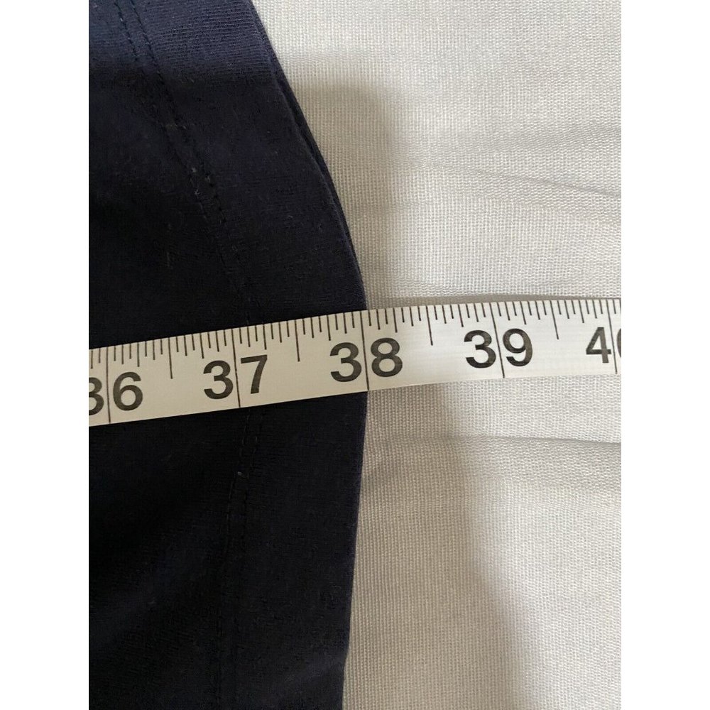 Calvin Klein Womens Casual Shirt Dress Navy Blue Spell Out Knee Length Size XXL - Picture 12 of 13